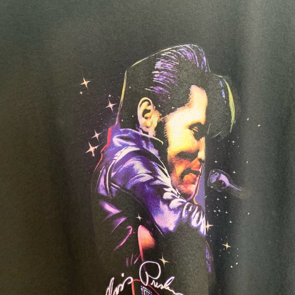 Elvis Presley T-shirt Size XL Black Shake Rattling Reels Shirt Short Sleeve - Picture 12 of 15